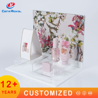 Présentoir de Luxe en Acrylique Transparent de Haute Qualité, Personnalisable avec Logo, Étagères Autoportantes Modernes pour Articles Polis