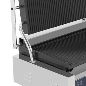 Nouvelle machine à <span class=keywords><strong>panini</strong></span> automatique commerciale 110/220V, gril électrique en acier inoxydable avec revêtement antiadhésif et minuterie - Product Image 5