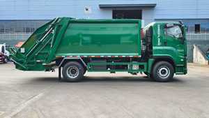 ISU Zu Giga 16m3 máy nén rác xe tải 2025 thiết kế mới nhất tùy chỉnh-thực hiện màu xanh lá cây xe màu 205hp động cơ diesel - Product Image 5