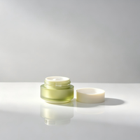 Pot en plastique AS givré, rond, vide, pour crème cosmétique, avec bouchon intérieur en PP, pour crème pour le visage, beurre corporel, 15g, 30g, 50g, 100g