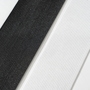 3.0cm xương cá Crochet ban nhạc đàn hồi Latex + polyester thân thiện với môi trắng đen Y Tế Bảo vệ thiết bị sản xuất vải - Product Image 3