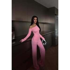 Ensemble Combinaison et Combishort Rose pour Femmes Kendrick - Product Image 3