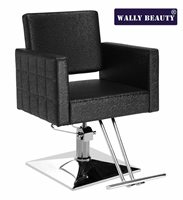 Wallybeauty Équipement de coiffure Mobilier de salon Chaise de coiffure noire Chaise de coiffure classique pour salon