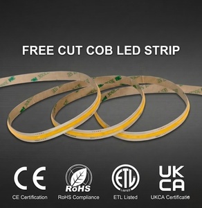 Bande <span class=keywords><strong>LED</strong></span> COB 24V de qualité résidentielle, 480 <span class=keywords><strong>LED</strong></span>/m, découpe libre n'importe où, <span class=keywords><strong>ruban</strong></span> lumineux flexible FCOB, CE UKCA <span class=keywords><strong>pour</strong></span> vitrine de bijouterie - Product Image 6