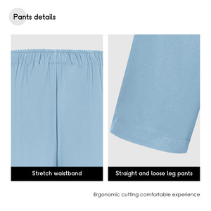 Men's <b>Scrub</b> Suit Long Sleeve V Neck Split Set Moisture Wicking Hospital Uniform <b>Blue</b> Medical Workwear - Product Image 4