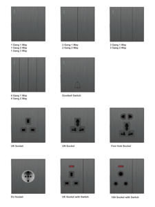 Panneau industriel en acier inoxydable multifonctionnel de 86*86mm, montage encastré en métal pour la maison, <span class=keywords><strong>prise</strong></span> <span class=keywords><strong>TV</strong></span> satellite par câble, <span class=keywords><strong>prise</strong></span> <span class=keywords><strong>TV</strong></span> 16A - Product Image 3