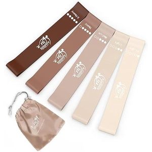 Ensemble de 5 bandes d'exercice pour la maison Simplify, en latex TPE épais, 40IBS, écologiques, avec guide d'instructions pour l'étirement - Product Image 5