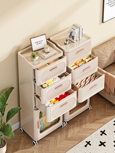 8028-2 thiết kế tốt nhất 2 rút ra + 1 Tủ nhựa ngăn kéo tủ lưu trữ với bánh xe - Product Image 5