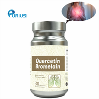 Vente directe du fabricant de capsules de quercétine et de bromélaïne pour la santé immunitaire, OEM ODM, capsules antioxydantes pour hommes et femmes