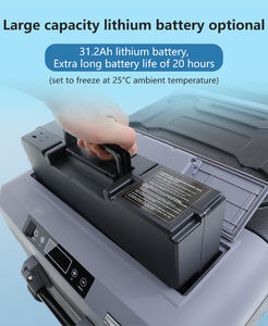 Réfrigérateur à compresseur de camping portable 80 litres avec affichage numérique, grande capacité avec double zone de refroidissement, NO.C053-080 d'article - Product Image 4