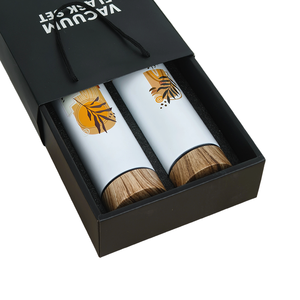 סט מתנה של תרמוס נירוסטה 500 מיליליטר עם מסנן תה, מכסה דמוי עץ, מתנות מזכרת תיירות תרבותית בהתאמה אישית בכמויות גדולות - Product Image 6