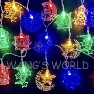 Vente en gros Ramadan <span class=keywords><strong>pas</strong></span> <span class=keywords><strong>cher</strong></span> intérieur étoile lune lumière LED piqûre fée Ramadan lumières pour la maison décoration de <span class=keywords><strong>vacances</strong></span> éclairage ornements - Product Image 3