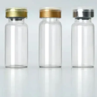 Flacons en verre miniatures à bouchon serti stériles pour poudre lyophilisée d'ingrédients actifs