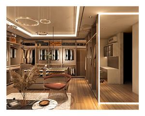 خزانة غرفة نوم حديثة مخصصة خزانة ملابس بتصميم خزانة خشبية للمشي في خزانة - Product Image 6