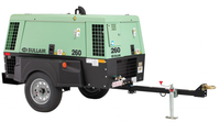 Compresor de Aire Portátil Diésel Sullair de 260 CFM y 7 Bares para Minería con Martillo Neumático para Construcción de Carreteras