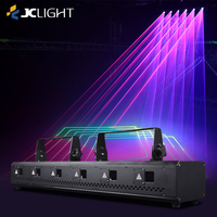 3w 6w 12w Lumière laser à tête mobile à 6 yeux Animation 3D Lumière laser RVB à 6 yeux pour boîte de nuit Dj Disco Lumière laser