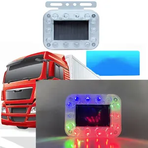 Luces laterales de advertencia anticolisión para coche, 14 LED, lámparas traseras de camión, luces de advertencia anticolisión, lámparas intermitentes de emergencia