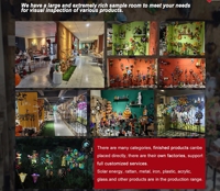 Luces Solares LED para Jardín Personalizadas Yuandian, Clasificación IP65, Certificación RoHS, CE, FCC, Resistentes al Agua, de Alto Brillo para Exteriores