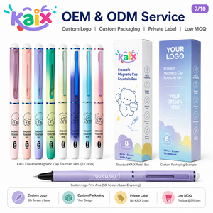 Stylo plume effaçable à capuchon magnétique, design coloré KAIX, marque privée, pointe à capuchon de 0,38 mm, stylo plume pour étudiants, pour la vente <span class=keywords><strong>en</strong></span> <span class=keywords><strong>ligne</strong></span> - Product Image 3