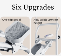 Appareil de fitness multifonctionnel portable et pliable : Stepper, simulateur d'escalade, elliptique, équipement de cardio pour la maison