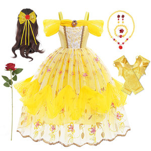 Robe d'Halloween Robe de <span class=keywords><strong>Princesse</strong></span> Cos Belle <span class=keywords><strong>Princesse</strong></span> Cloche Cosplay Jupe Robe de Fille Personnalisée OEM/ODM - Product Image 1