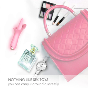 Vibrador de Clítoris <span class=keywords><strong>YAQU</strong></span> Rose, Estimulador con Lengüeta y Succión, Masajeador Sensual, 5.91 Pulgadas, Recargable por USB, 10 Velocidades, Resistente al Agua, Color Rosa/Morado, Certificado CE - Product Image 4