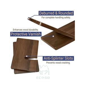 Support de table multifonctionnel en bambou moderne et écologique, antidérapant, extra-large, pour livres, maison, bureau, salon - Product Image 6