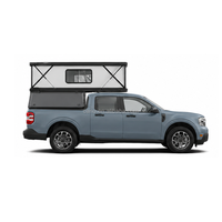 Toldo Rígido Vertical de Aluminio Mecanizado de Primera Calidad para Camionetas Compactas, para Viajes de Glamping en la Naturaleza