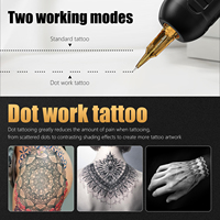 Máquina de Tatuaje Rotativa Inalámbrica Profesional Ambition Paco con Motor sin Núcleo, Carrera Ajustable de 2.2-4.2mm y Batería Doble