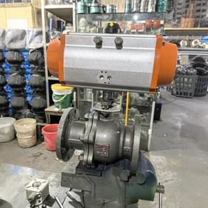 Nuevo Válvula de Bola Neumática Flotante Q641F-16C de Acero Inoxidable Fundido para Suministro de Agua y Drenaje con Triple Puerto - Product Image 4