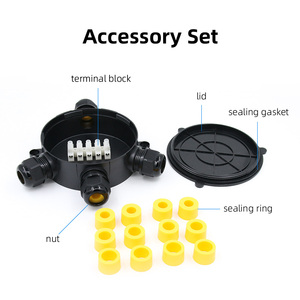 IP68 4-way 4P Round Plastic Enclosure Waterproof Power Electrical Junction <strong>Box</strong> Outdoor Plastic <strong>Box</strong> Circular Switch Boxes - Product Image 4