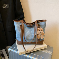 Sac fourre-tout en cuir PU pour femme, grande capacité, sac à bandoulière décontracté avec fermeture éclair, idéal pour les trajets quotidiens et l'université, vente en gros