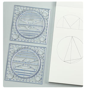 ไม้บรรทัดพลาสติกอเนกประสงค์สำหรับนักเรียนเรียนเรขา<span class=keywords><strong>คณิต</strong></span> <span class=keywords><strong>คณิต</strong></span>ศาสตร์ <span class=keywords><strong>ม</strong></span>.ต้น 11 ซม. อุปกรณ์การเรียน - Product Image 5