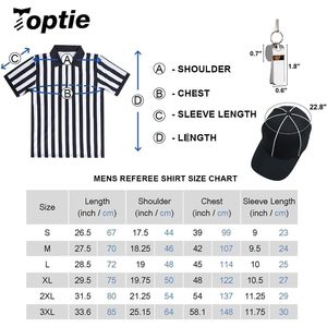 2025 hommes Pro-Style Sportswear 1/4 Zip-Up quart fermeture éclair arbitre chemise chapeau avec métal Ref sifflet pour l'arbitrage sportif - Product Image 2