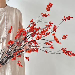 Ramas Secas de Celastrus Orbiculatus Artificial de Dong Rui, Adorno Decorativo para el Hogar, para Sala de Estar y Comedor - Product Image 1