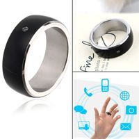 Anneau métallique bleu foncé de haute qualité, premium, HUAHAI, intégré NFC, respectueux de l'environnement, contrôle d'accès, authentification d'identification, systèmes EAS 13,56 MHz