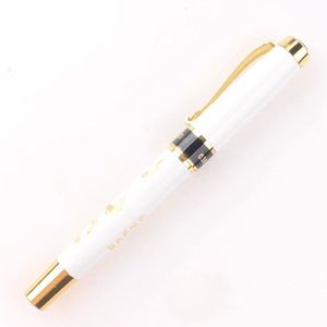Wholesale White Engraved Logo Fountain <b>Pen</b> Unique Gift Ideas Metal Custom Innovative Signature With Gold Clip - Product Image 1