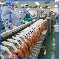 Ligne de traitement automatique industrielle de saucisses Vicmai avec moteur et roulement, haute capacité