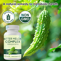 Capsules d'extrait de melon amer Prix de gros Marque privée Melon amer Baumier Poire Extrait de poudre Capsules de melon amer