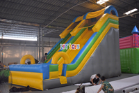 Toboggan gonflable géant avec échelle d'escalade pour grands enfants, en PVC robuste, pour location commerciale