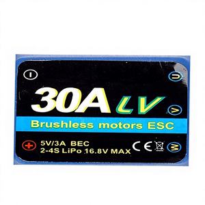 Controlador Electrónico de Velocidad (ESC) Programable de 30A 2-6S Personalizable para Aviones RC de Ala Fija, Drones FPV y UAV - Product Image 3