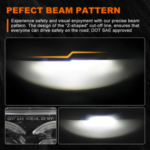 Faros Delanteros Cuadrados LED LOYO 5X7 7x6, Proyector LED para <span class=keywords><strong>Jeep</strong></span> 1984-2001 Wrangler YJ XJ MJ Ford Chevy GMC Toyota - Product Image 4