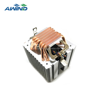 12v Aluminum Heatsink Fan Tower air Cooler Heat Pipe Lighted Pc Server Cpu Cooling Rgb Radiator for Computer Case, Processor
