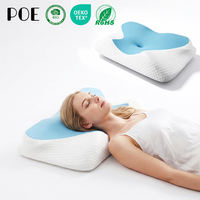 Bantal Tidur Kontur Memory Foam untuk Tidur Menyamping, Telentang, dan Tengkurap, Ergonomis, Dapat Disesuaikan, Penyangga Leher Profesional