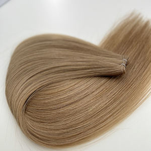 SHE Usine 100 Vierge Remy Humain Russe Extensions De Cheveux Génie Invisible Trame Brun Clair Couleur Épais Fin Bon Prix à Vendre - Product Image 3