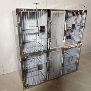 En çok satan kediler ve köpekler için yeniden kullanılabilir paslanmaz çelik evcil hayvan kafesi klinikler ve koruyucu evcil hayvanlar için veteriner araçları - Product Image 3