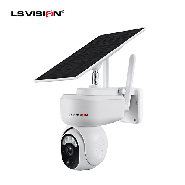 HD Smart Home Security Outdoor CCTV Camera AI Wireless WIFI 4G Solar Panel Power Low Power Motion Detection Battery Memory Card