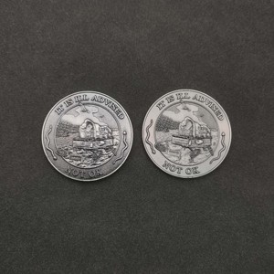 China Manufacture Memento <strong>Vivere</strong> Mori Antique Brass Plating Souvenir 3d Metal Custom Coin - Product Image 5