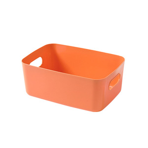 Plastic Storage <b>Bin</b> Rectangle No Lid For Home <b>Kitchen</b> Desk Organization White Gray Apricot Color - Product Image 5