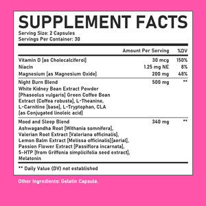 Lower MOQ Night Time Fat Burning Capsules Helps Manage Stress and Enhance Mood Effective Slim Fast Capsule Designed for Adult - Product Image 3